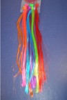 13"  Colored Hair Strands on Mini Jaw Clip